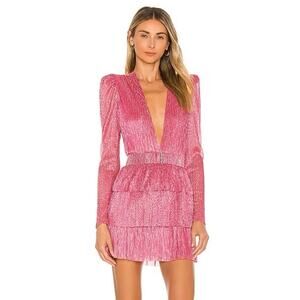 Sabina Musayev Pink Mini Dress